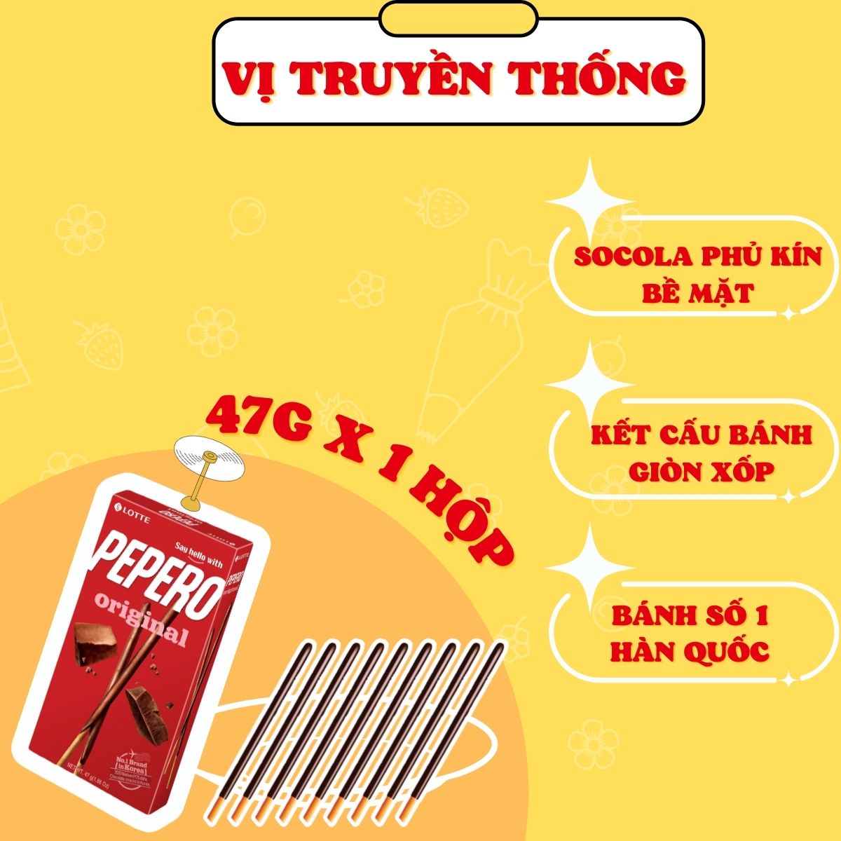 Combo 5 Hộp Bánh Lotte Pepero