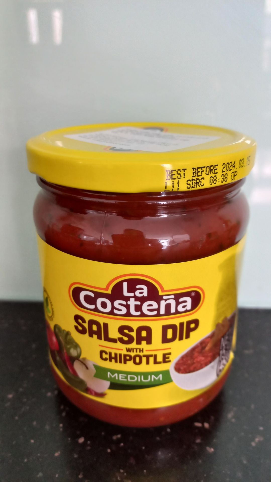 Sốt ớt salsa cay vừa la costena salsa medium 453g.best before 05/2025