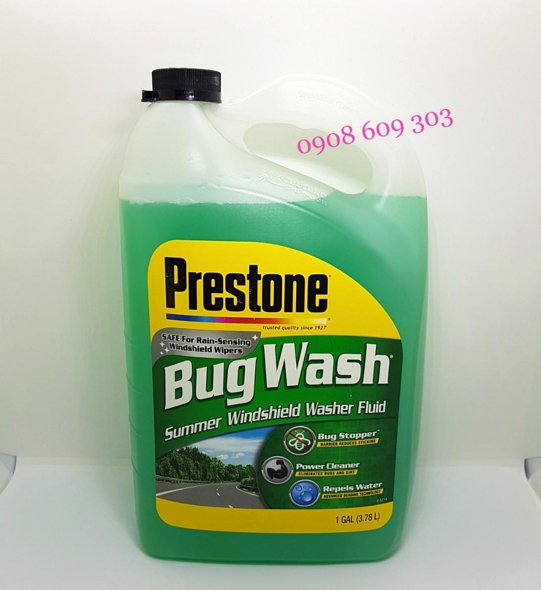 Nước Rửa Kính Ô Tô Prestone Bug Wash 3,78 lít