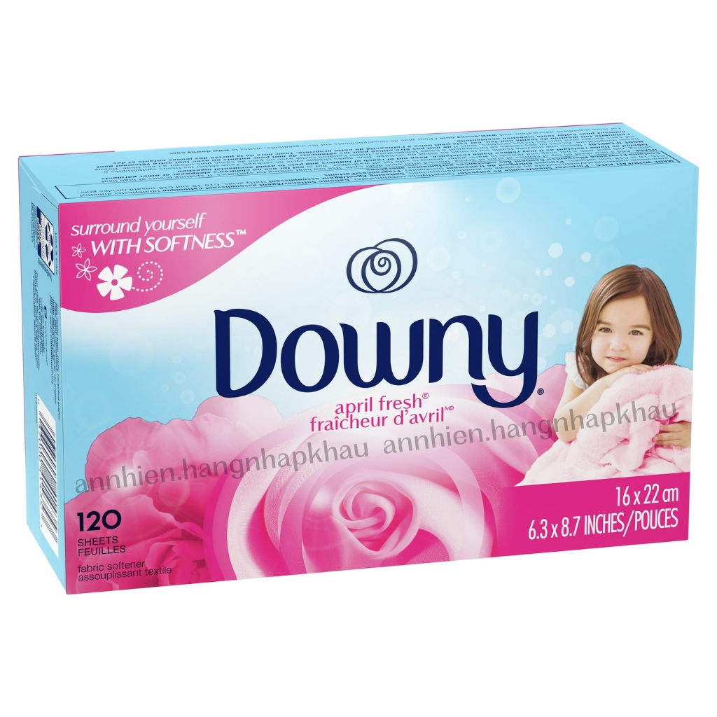 Giấy thơm sấy quần áo Downy April Fresh hộp 120 tờ tách lẻ 20-50-80 tờ