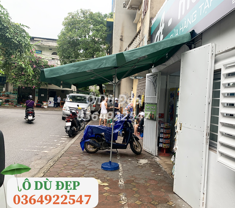 Ô dù che mưa che nắng- Ô mái chéo cao cấp(Chưa bao gồm chân đế)