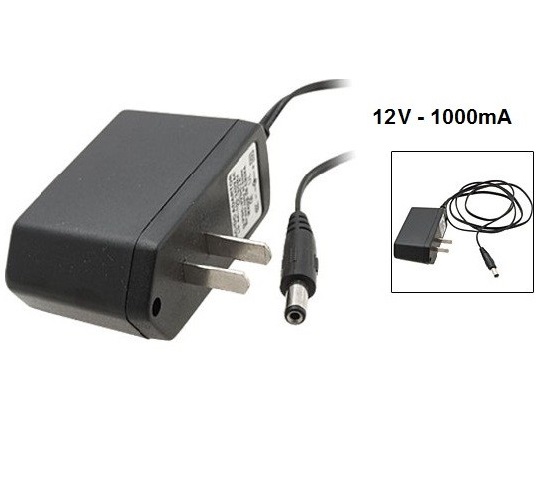 Adapter 12V/1A sạc camera (Đen) 