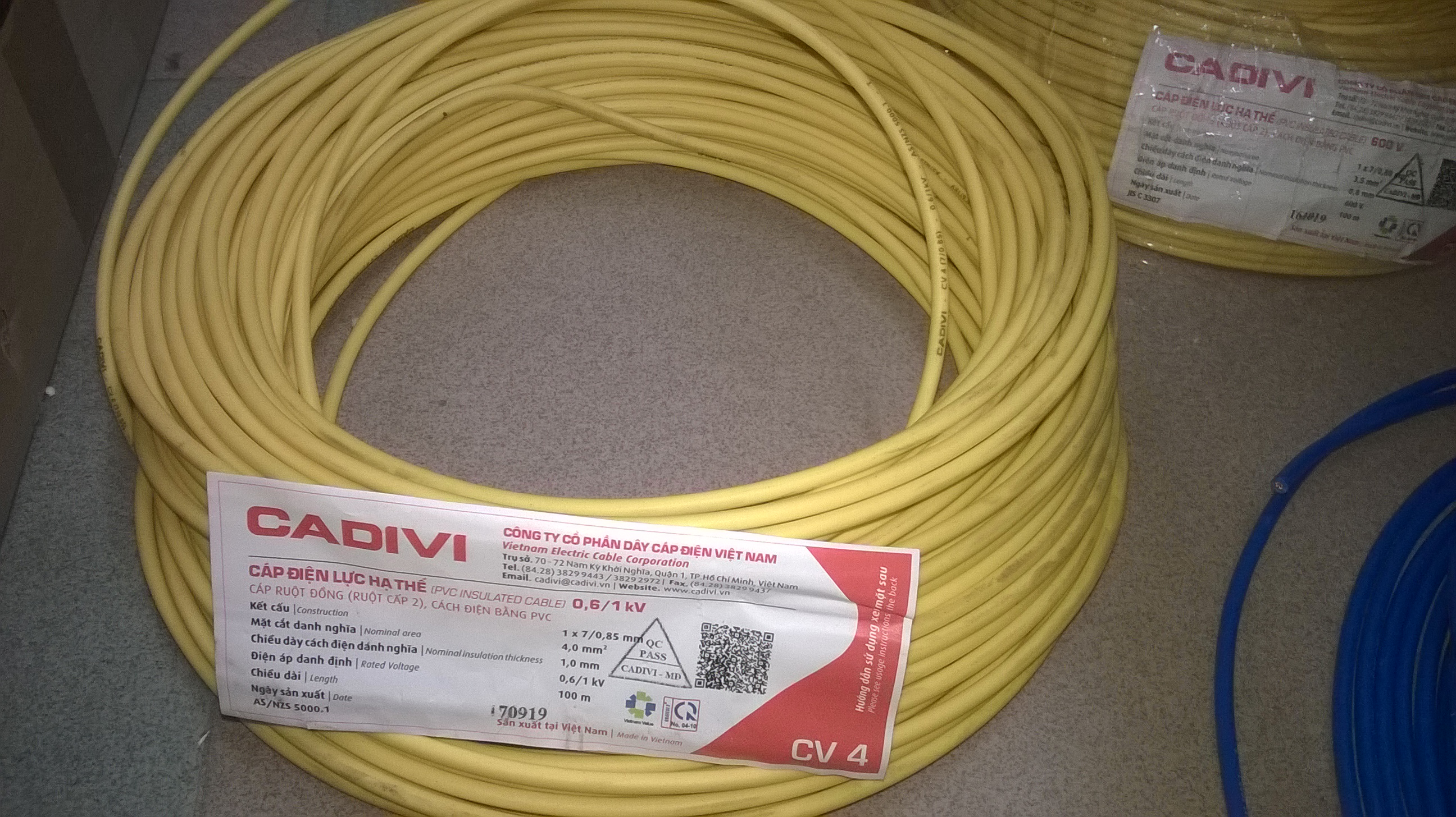 [HCM]10 MÉT DÂY ĐIỆN 4.0 CADIVI