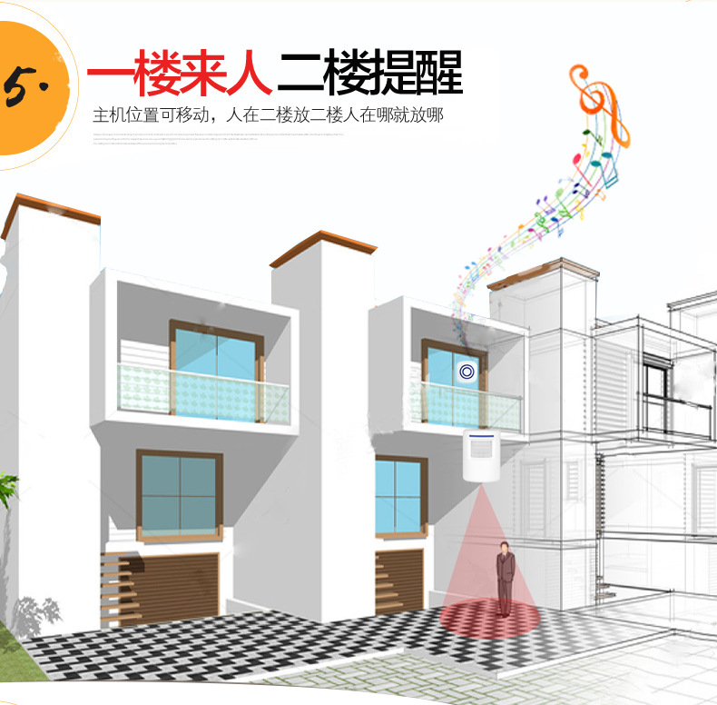 Chuông cửa không dây báo động báo khách