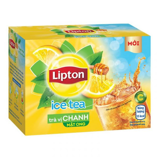 Trà Lipton Ice Tea Hương Chanh (hộp 16 gói x 14g)