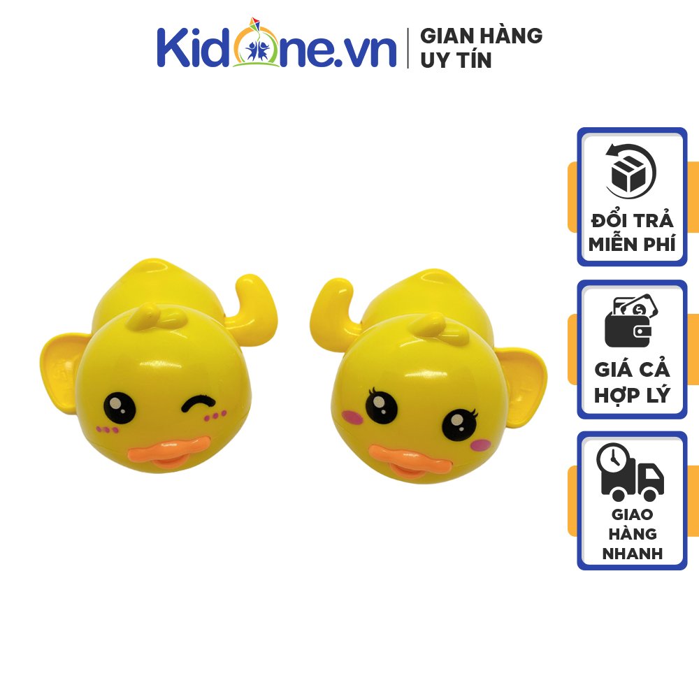 Đồ chơi dây cót nhà tắm mini hình vịt con cho bé KIDONE vịt con thả bồn