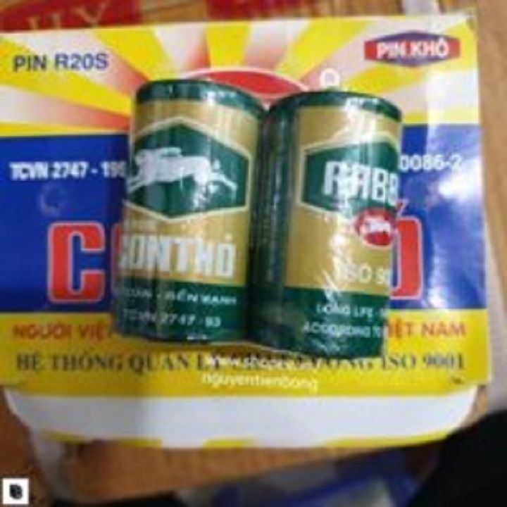 HỘP 12 VIÊN  PIN ĐẠI CON THỎ