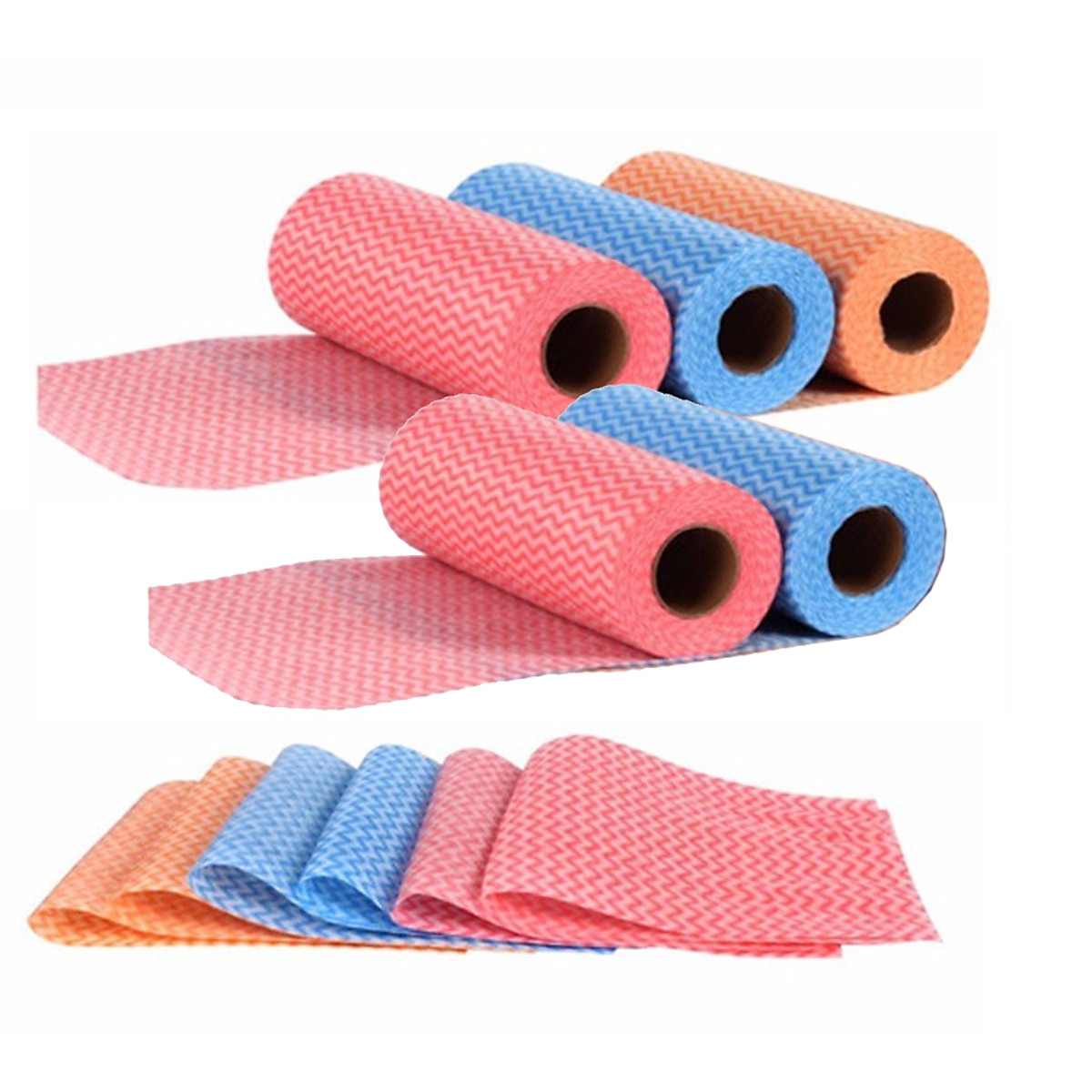 Combo 5 Cuộn Khăn Lau Bếp Đa Năng (5 cuộn - 250 cái)
