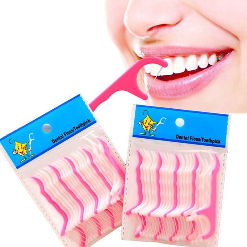 Bộ 2 Túi Tăm Chỉ Nha Khoa Siêu Mỏng (50 chiếc)