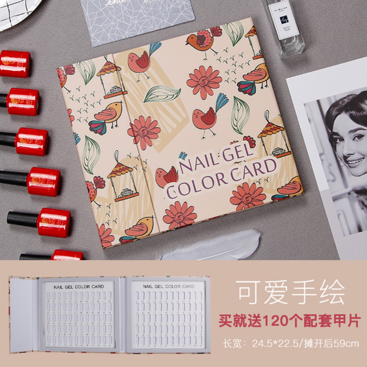 Bảng sổ móng mẫu sơn 120 móng