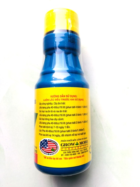 Phân Bón Lá Vitamin B1 USA Growmore 100ml