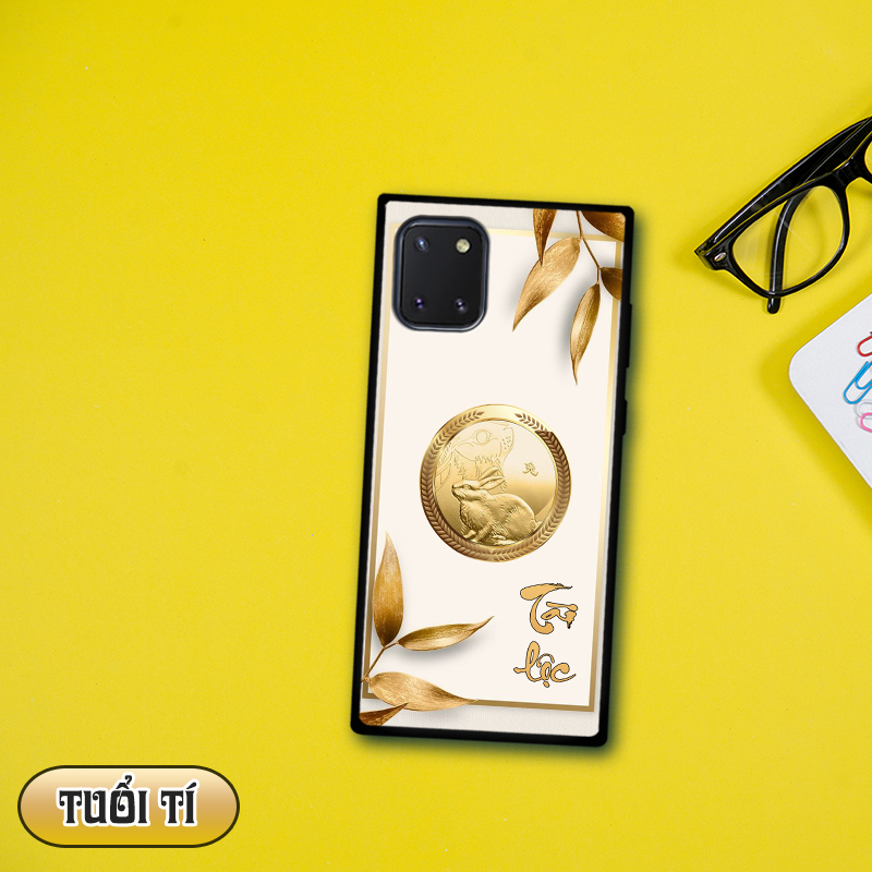 Ốp lưng kính 12 con giáp cho Samsung Galaxy Note 10 Lite
