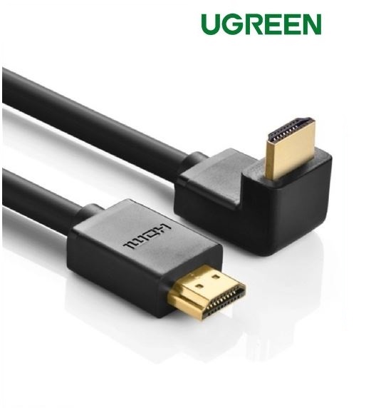 Cáp HDMI 1m bẻ góc xuống 90 độ Ugreen 10172, Hàng chính hãng - ZAMACO AUDIO