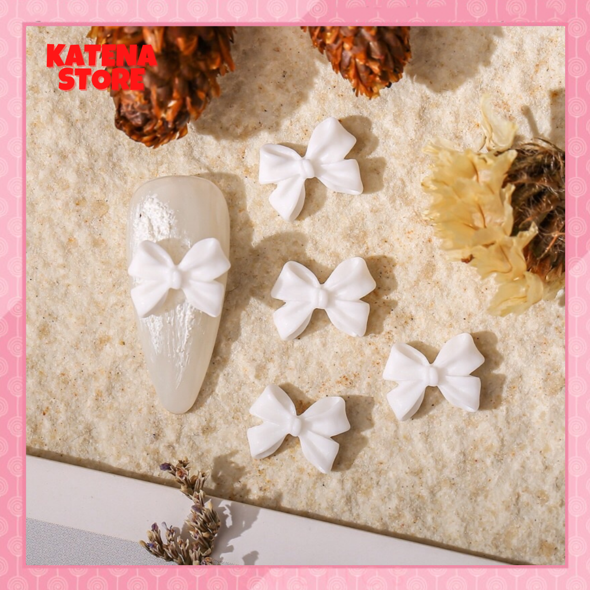 Set 2 cái - Charm nail hình Nơ trang trí móng cực xinh - MÃ 2
