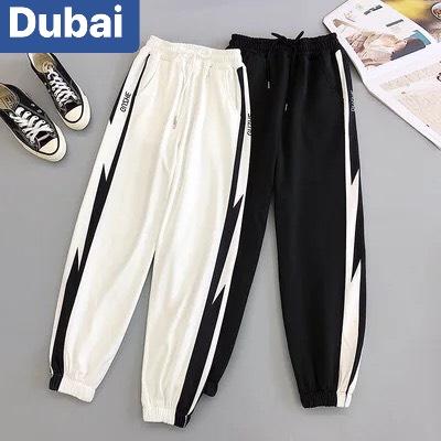 QUẦN JOGGER THỂ THAO NAM NỮ HAI TIA SÉT CHẤT NỈ DÀY DA CÁ THOÁNG MÁT ULZZANG CAO CẤP DB - DUBAI FASHION
