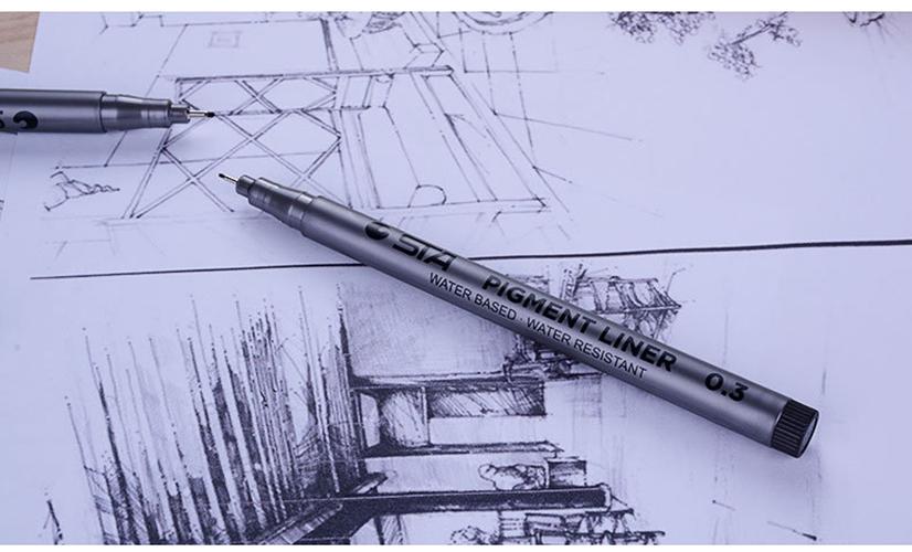 Bút Line, Bút Vẽ Nét Mỹ Thuật STA 9 Cây