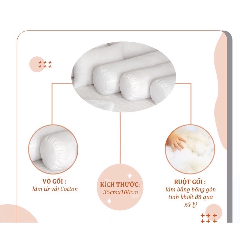 Ruột gối ôm bông hạt Cao Cấp Loại 1