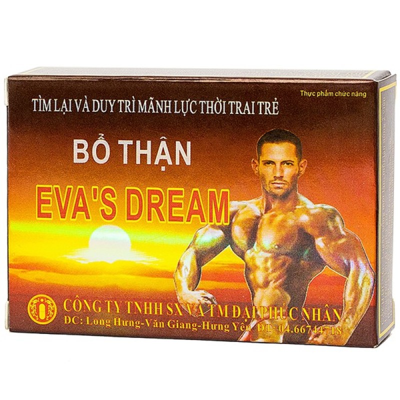 Bổ thận Evas Dream - bản lĩnh phái mạnh, bổ thận tráng dương, tăng cường sinh lý ( hộp 4 viên)