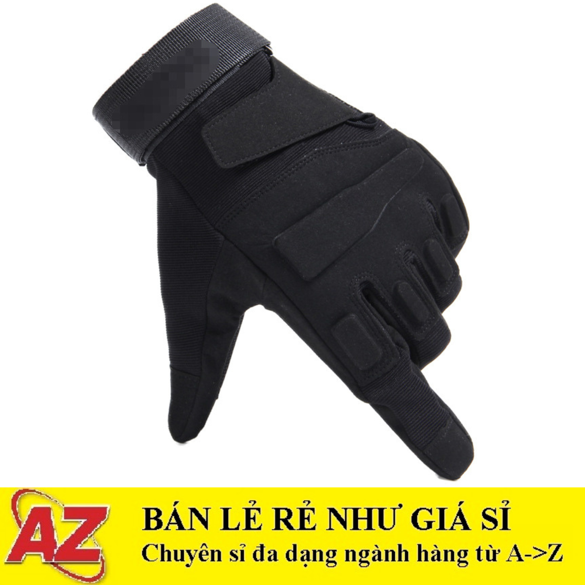 Găng tay xe máy, găng tay dài ngón black.khawk cao cấp