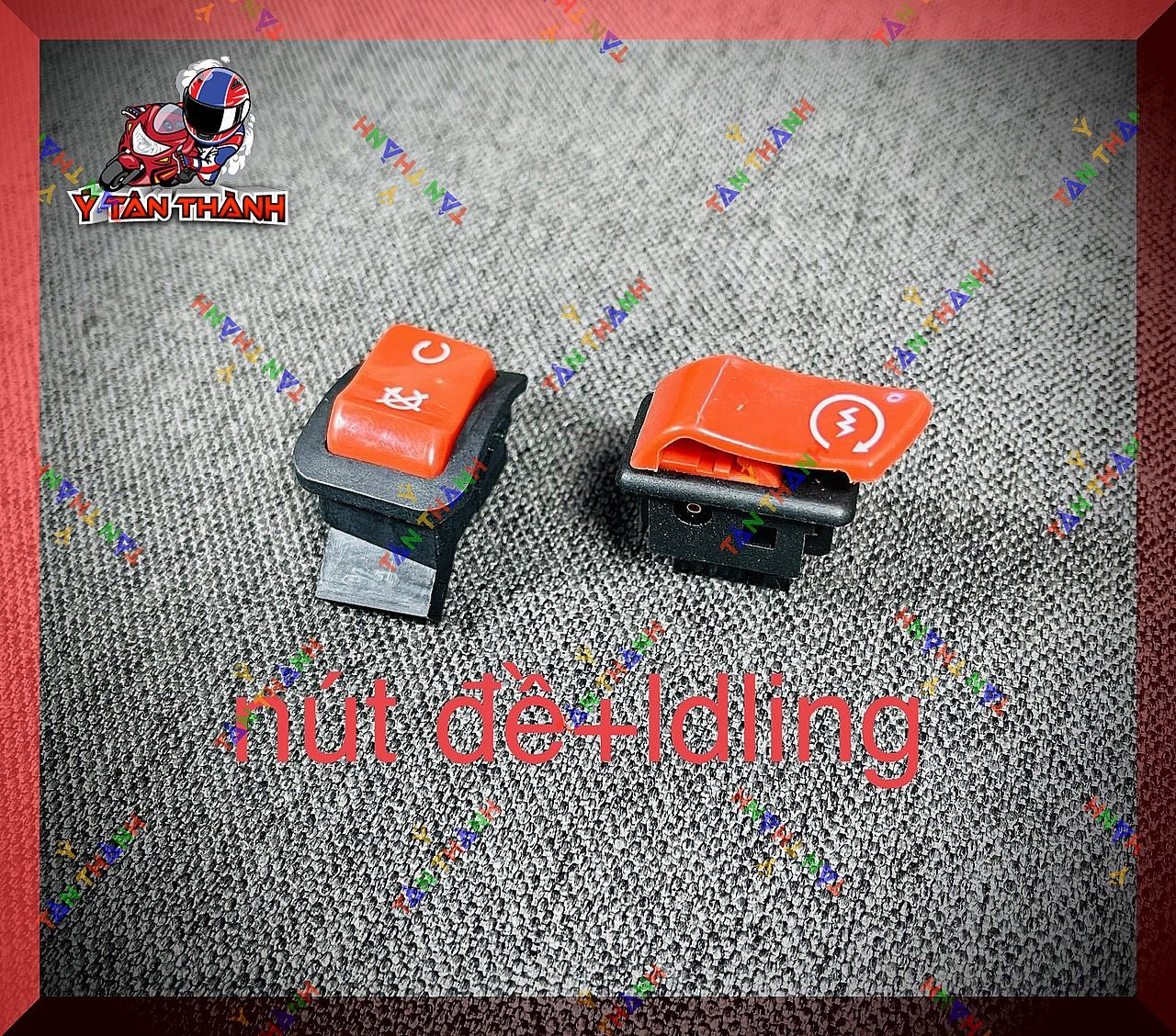 Nút công tắc đề/idling đỏ xe vario,click 125 MS 04