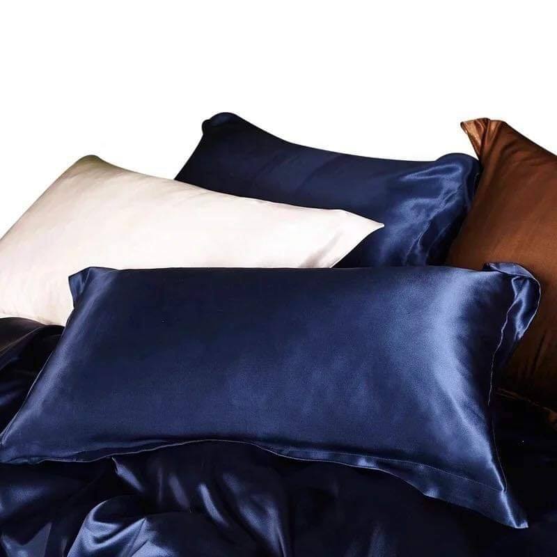 GA - DRAP GIƯỜNG LẺ PHI LỤA XANH ĐEN LAN BEDDING