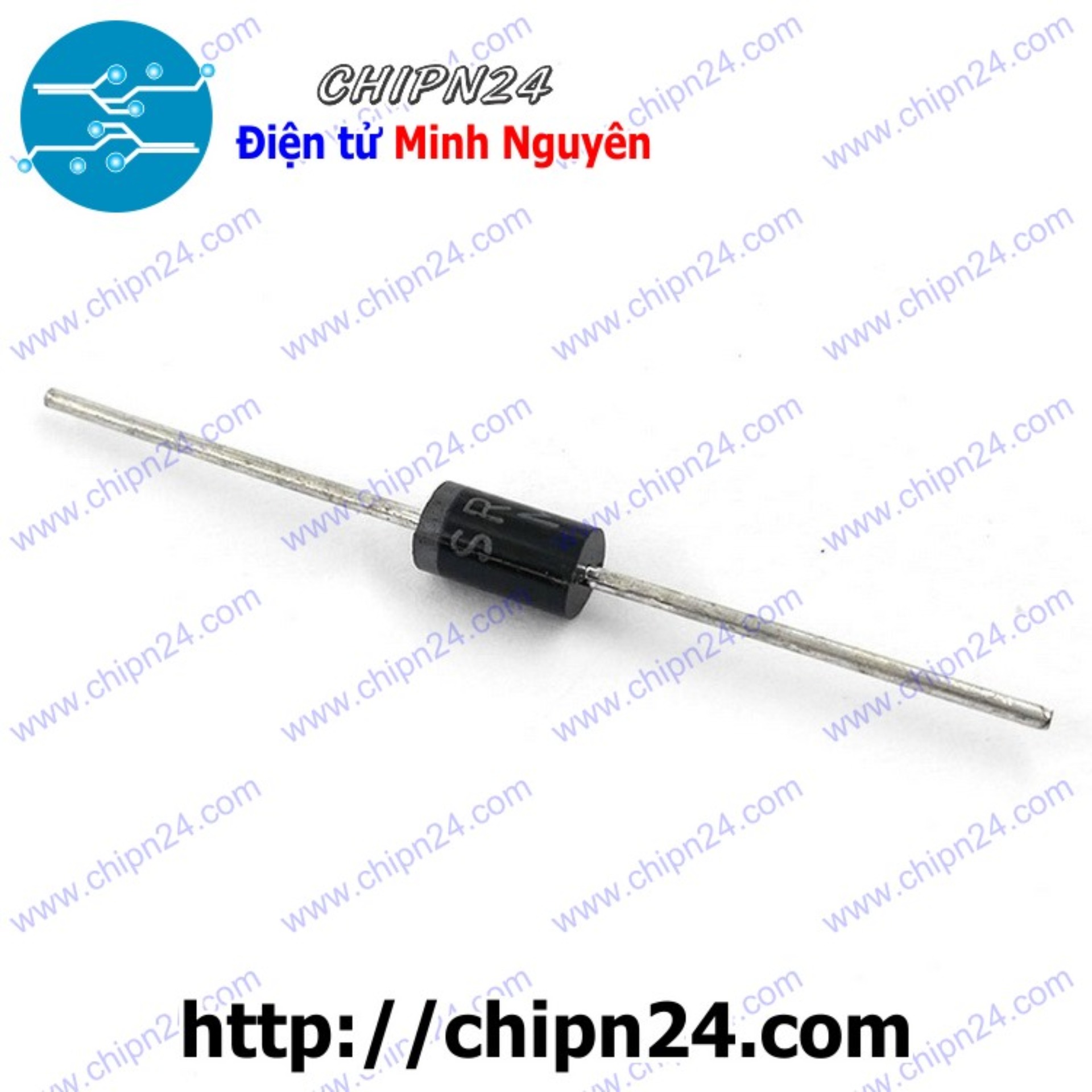 [5 con] (KG2) Diode SR3100 DIP DO-27 3A 100V 3100) [Diode Schottky]
