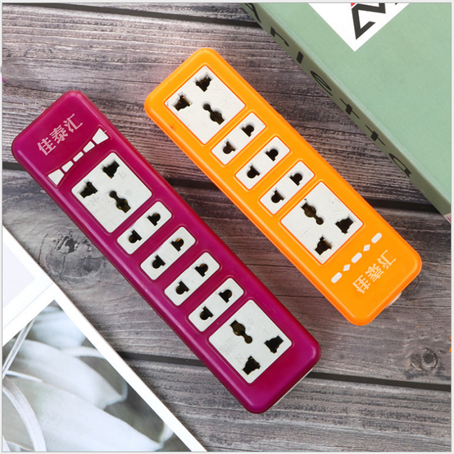 3-pin, 2-pin switch socket - A purple, high-temperature copper-core wireless power socket
