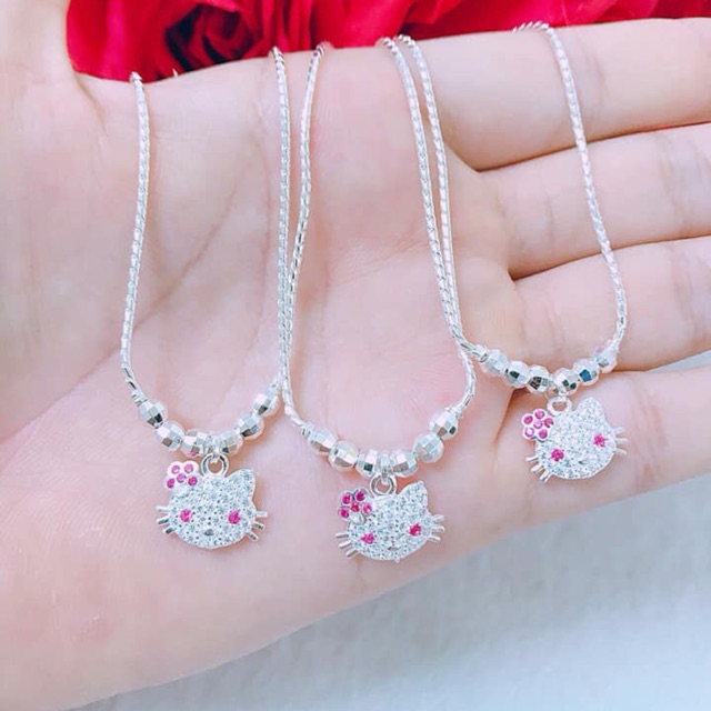 DÂY CHUYỀN MÈO KITTY CHO BÉ YÊU BẠC TA