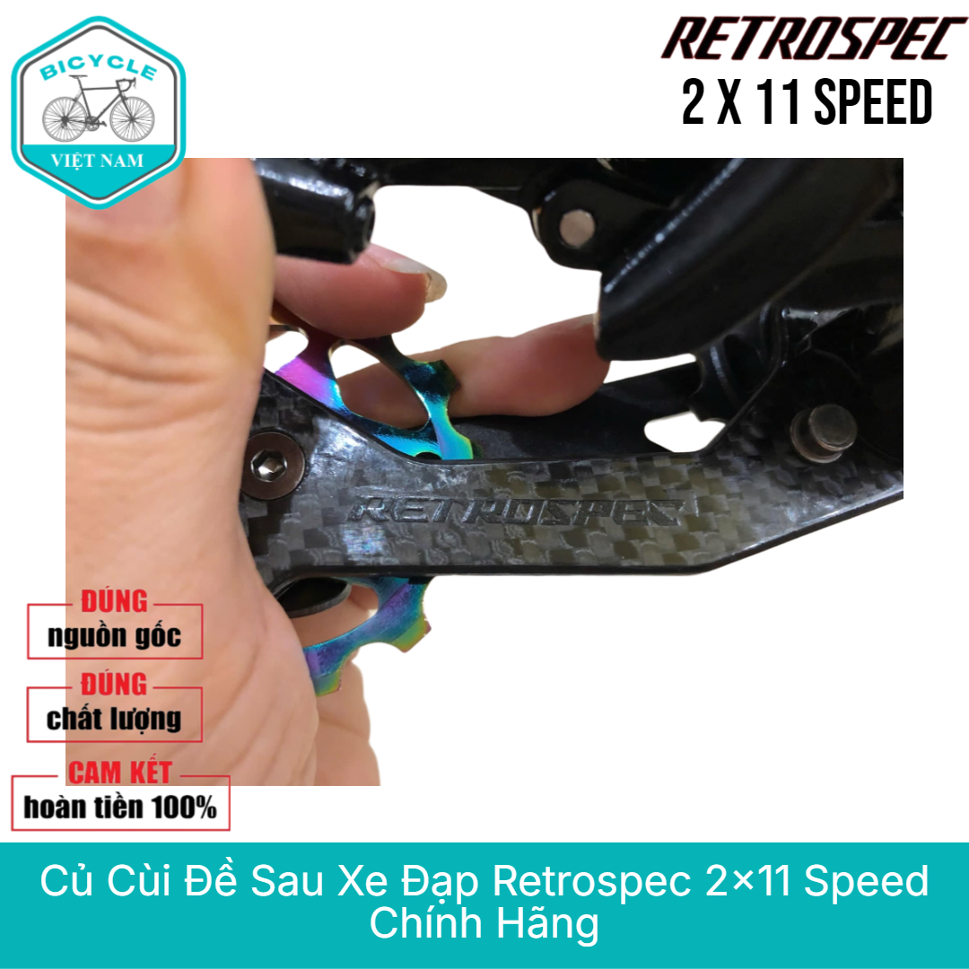 Củ Cùi Đề Sau Xe Đạp Retrospec 2x11 Speed – Chính Hãng, Vận Hành Mượt Mà