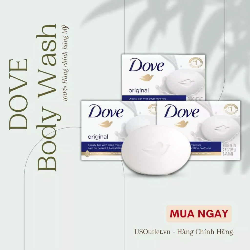 [HÀNG MỸ] Xà bông cục Dove Mỹ Original/ Sensitive 106g