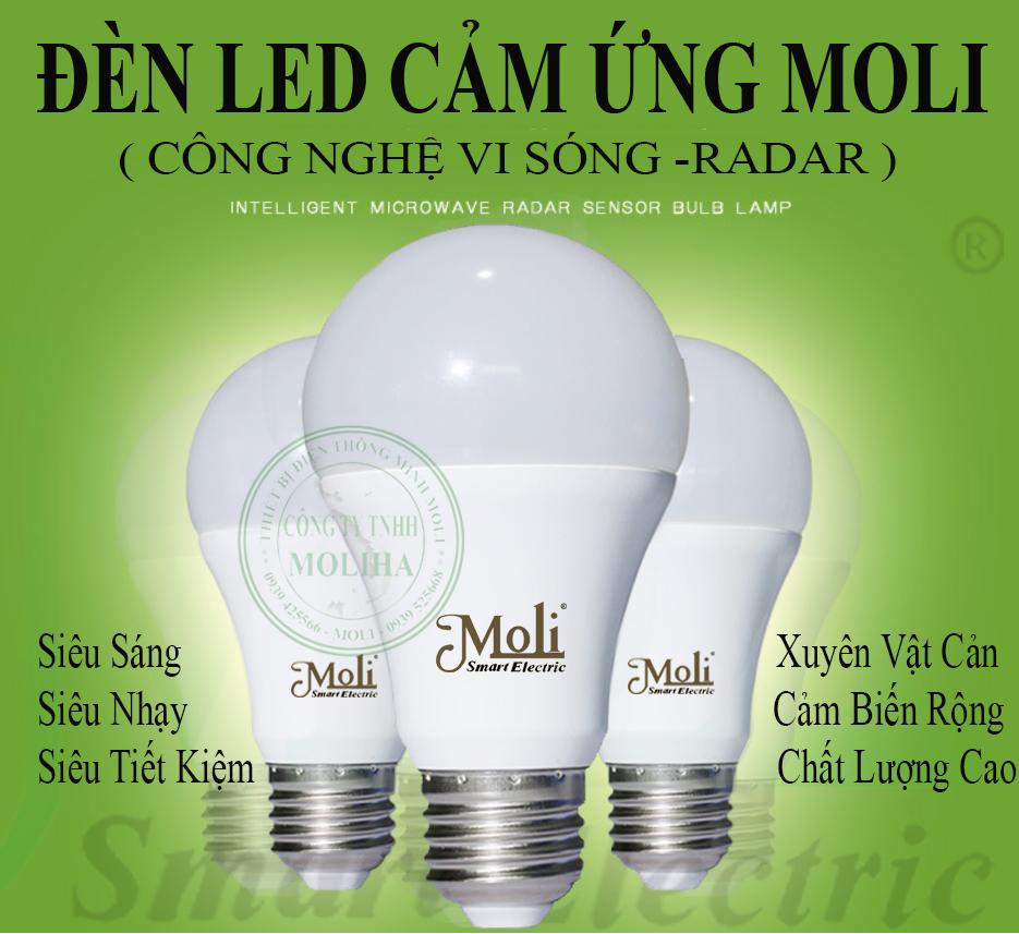 [HCM]ĐÈN LED CẢM ỨNG RADAR SIÊU NHẠY