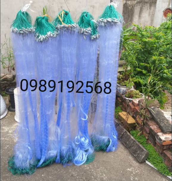 Lưới đánh cá 3 màn then 3, then 4, then 5 cao 1,2m dài 90m