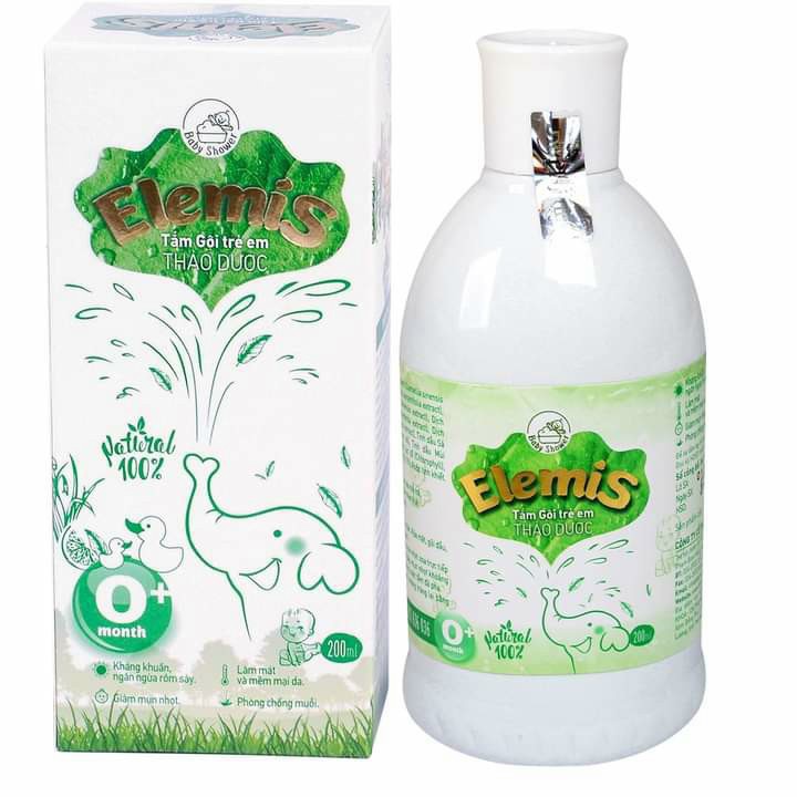 Nước tắm gội thảo dược Elemis 200ml cho bé