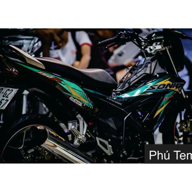 Tem Rời Sonic Xanh Đen (Bộ)