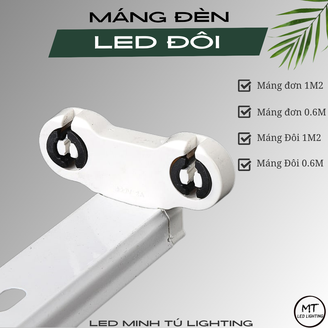 Máng đèn led đơn 1,2m - máng đèn led 1m2