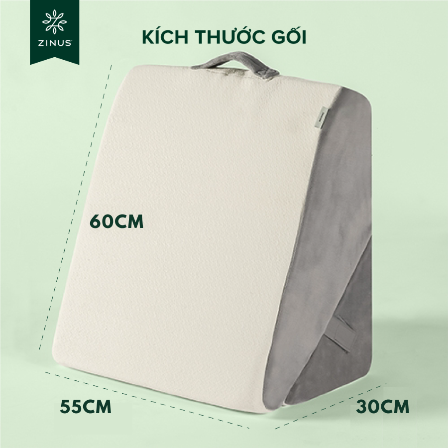 Gối Tựa Đa năng Zinus- Wedge Memory Foam Pillow