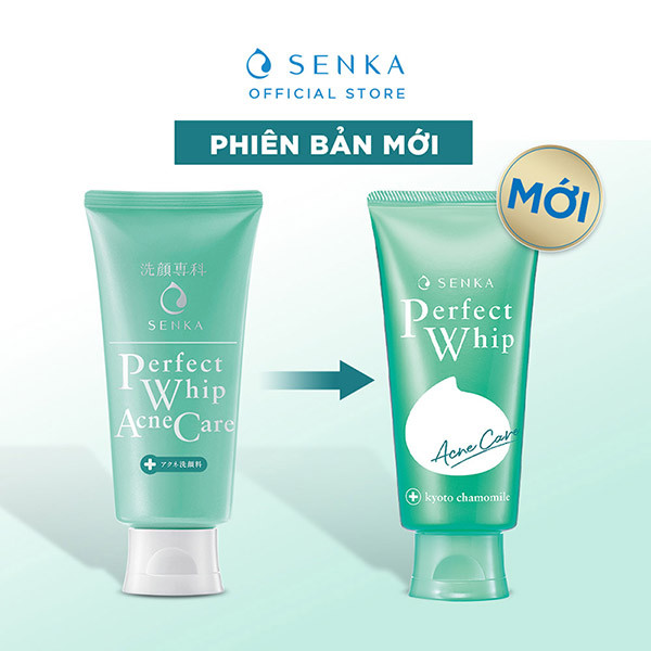 Sữa rửa mặt giảm mụn Senka Perfect Whip Acne Care 100g