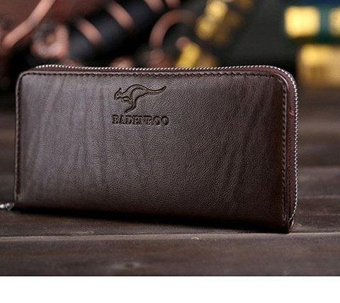 Men and women Long Wallet Leather Money Clip Fashion Card Holder VT 1009D