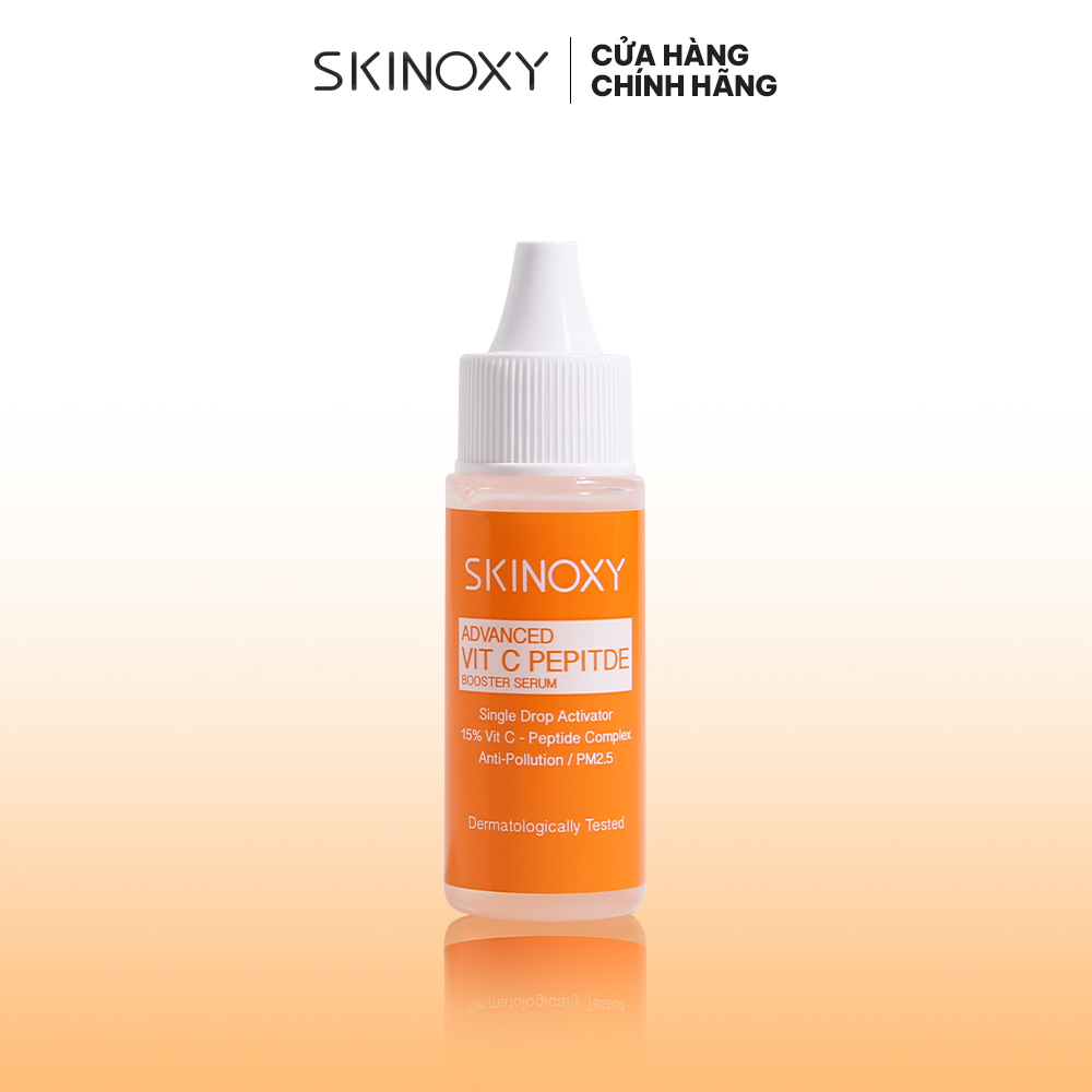 G-Skinoxy Advanced Vit C Peptide Booster Serum – 9Ml (Tinh Chất Dưỡng Da Sáng Da Và Mờ Thâm Skinoxy - 9Ml)