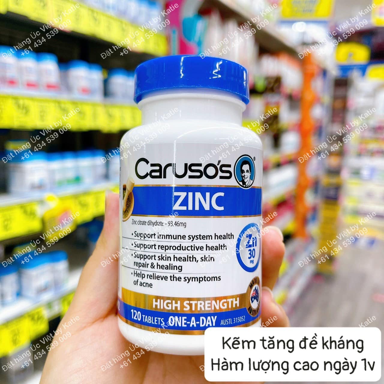 Kẽm hưu cơ - kẽm caruso's zinc