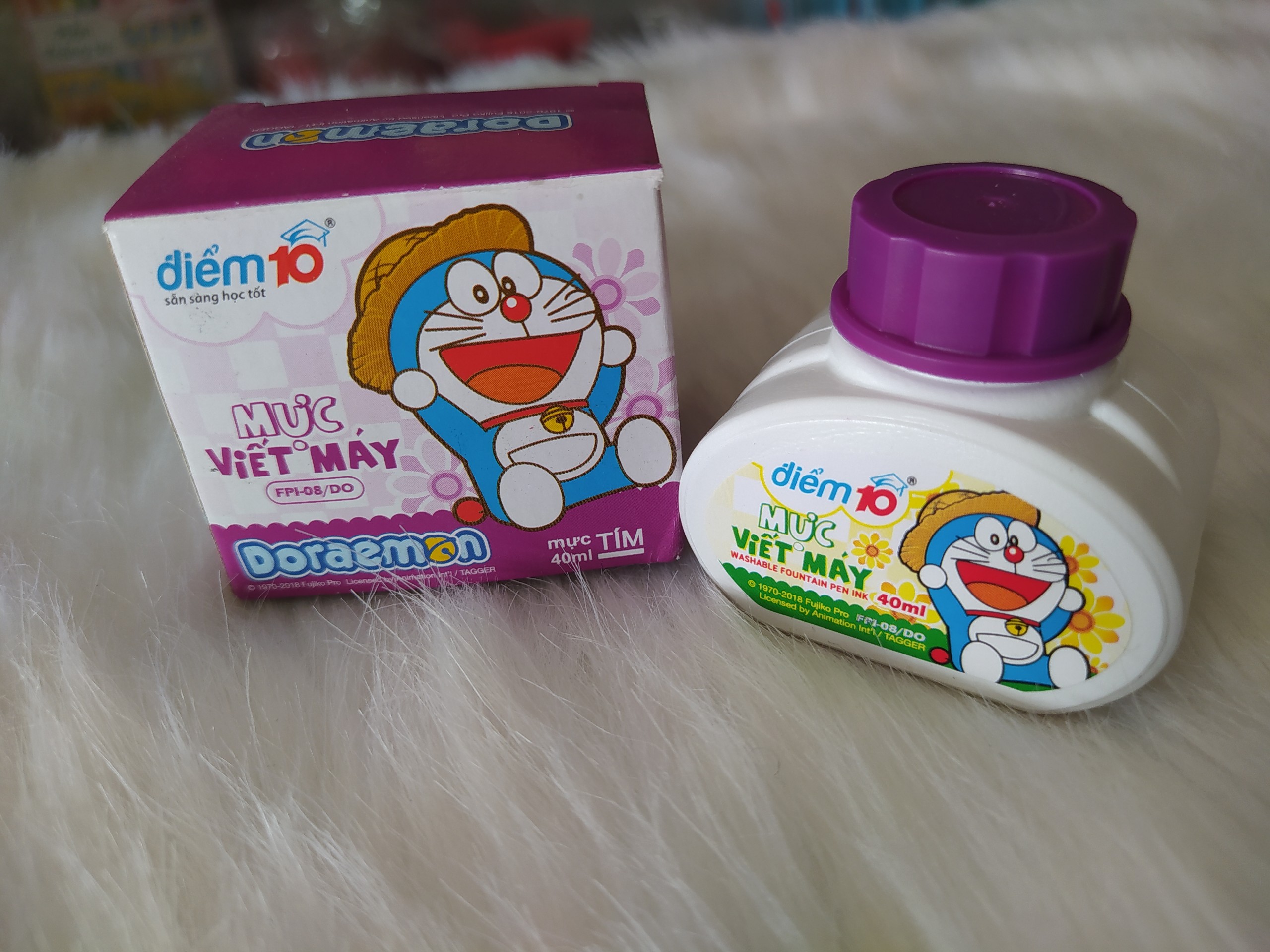 Mực viết máy Thiên Long Doraemon ( màu tím ) FPI-08-Do 40ml