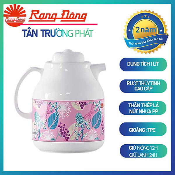Phích giữ nhiệt Pha trà Phan cafe 1 Lít Rạng Đông Model: RD-1055 TS