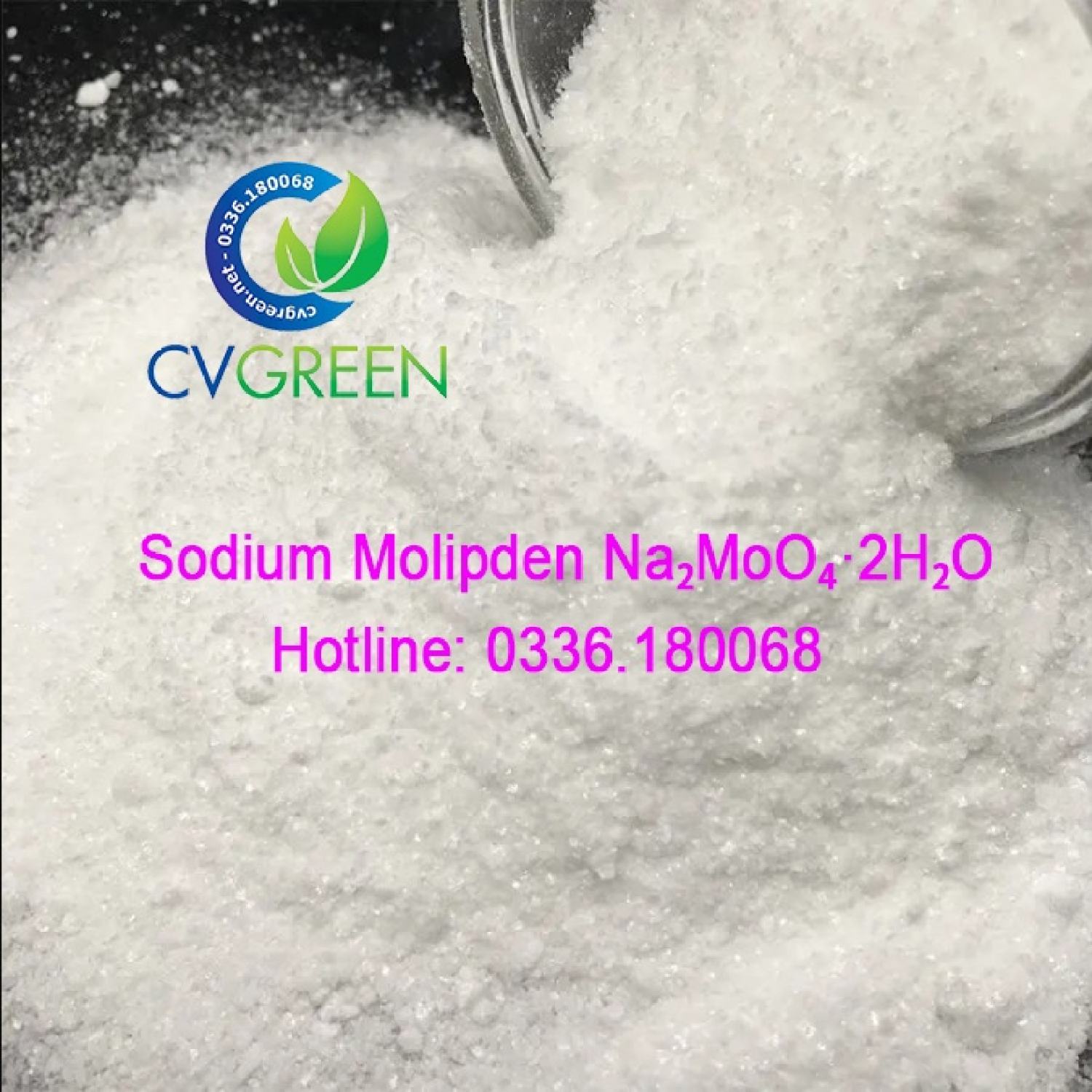Natri Molipdate (Sodium Molipden Na₂MoO₄·2H₂O) gói 50g