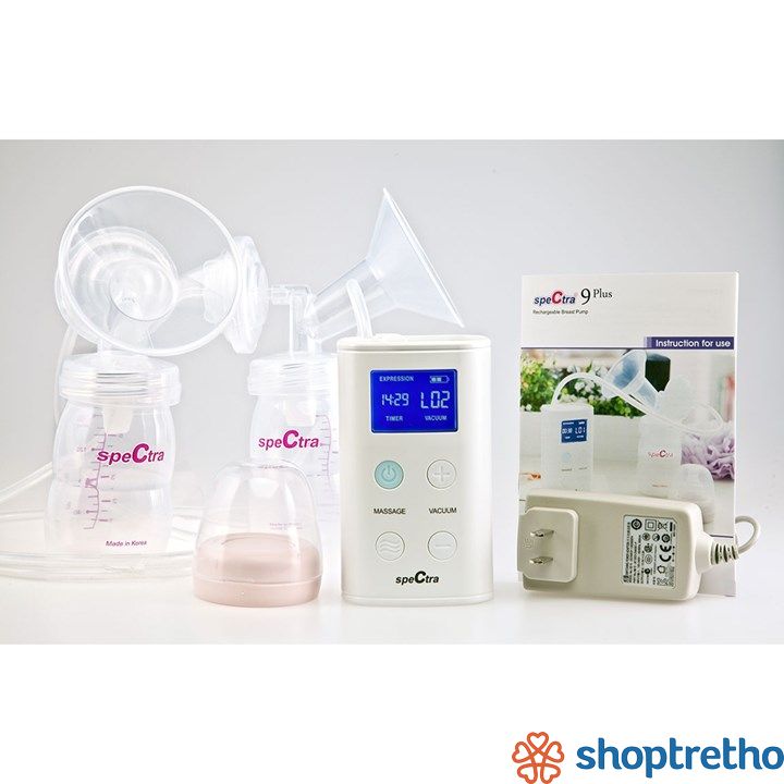 Máy hút sữa điện đôi Spectra 9plus Hàn Quốc