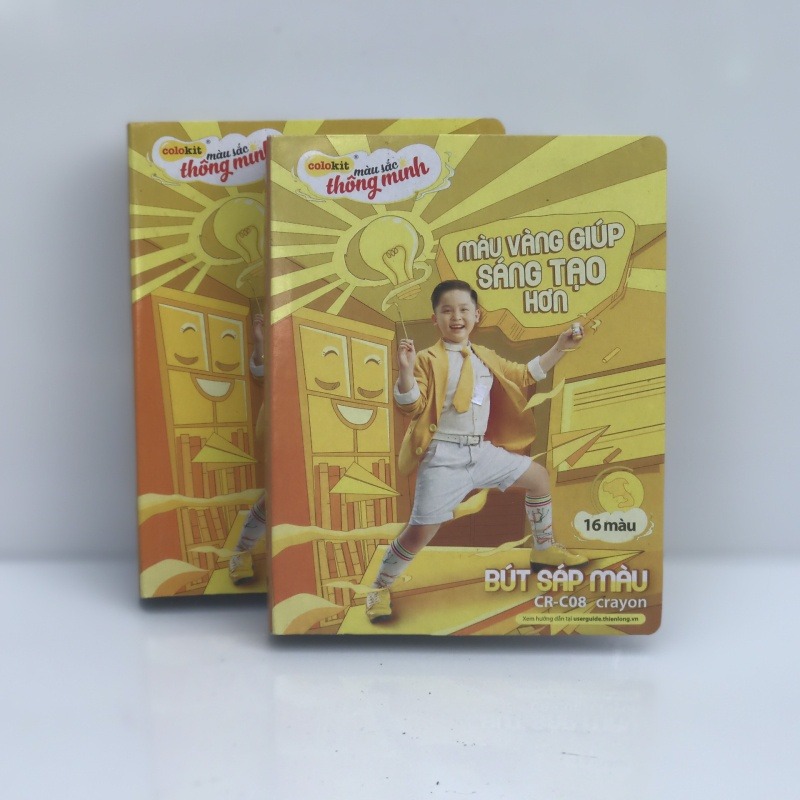 (1 Vỉ) Bút Sáp 16 Màu Thiên Long CR-C08