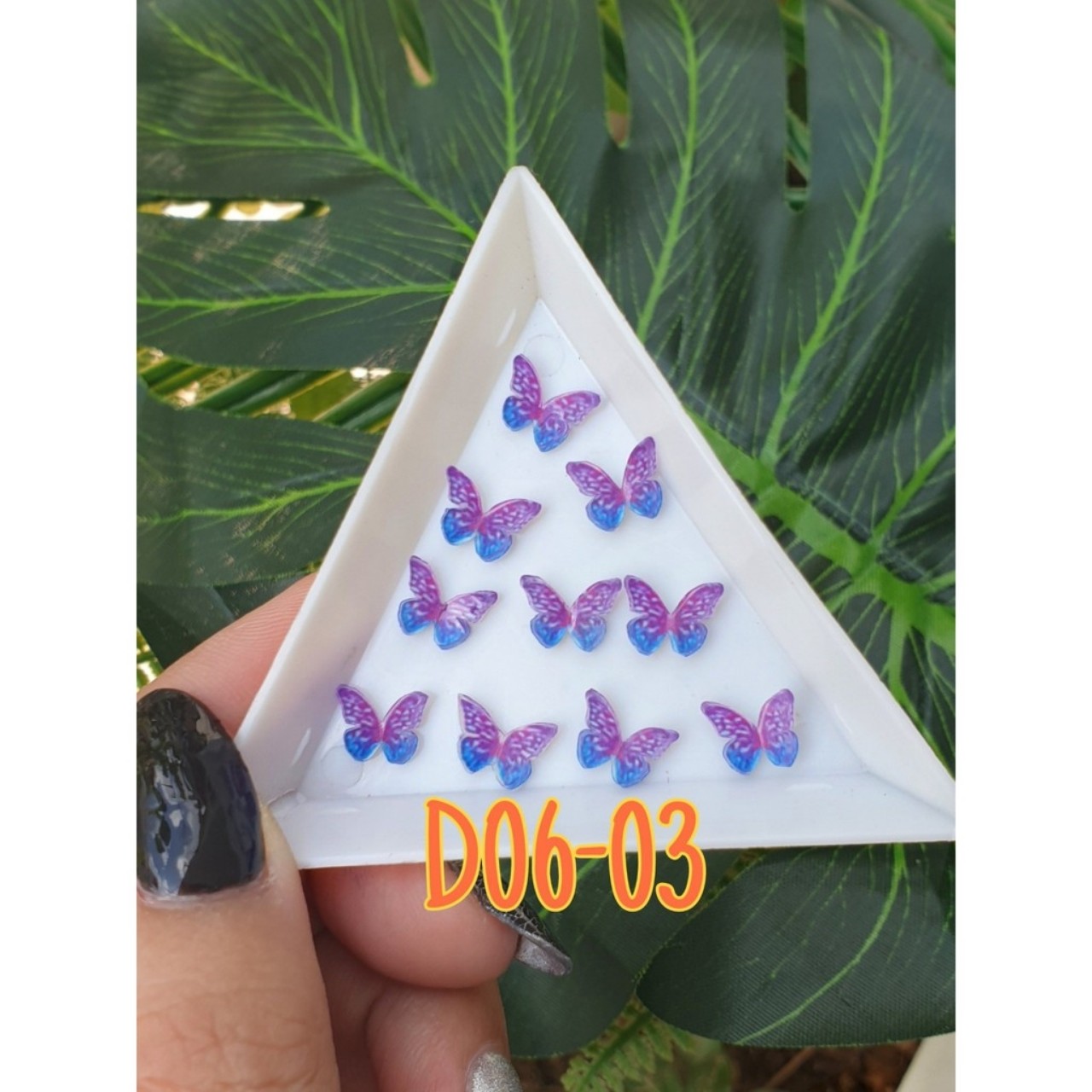 Set bướm pha lê đính móng 10c - BYH075