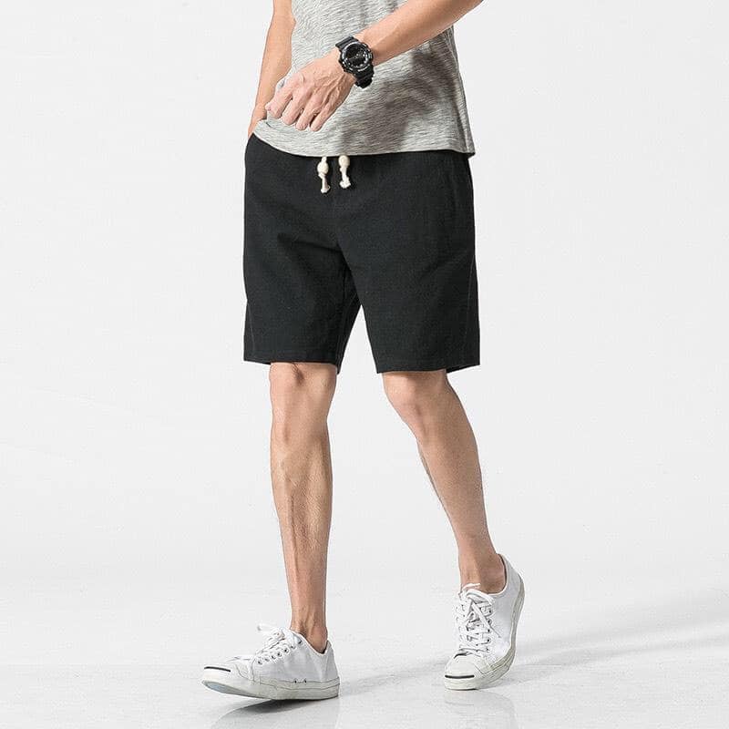 Quần short đũi nam cạp dải rút