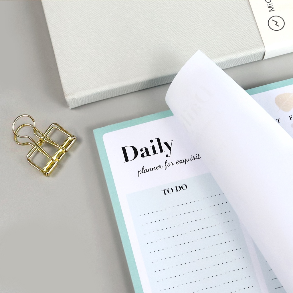 Tập giấy ghi chú/ note Daily Plan Morandi (giấy dày)