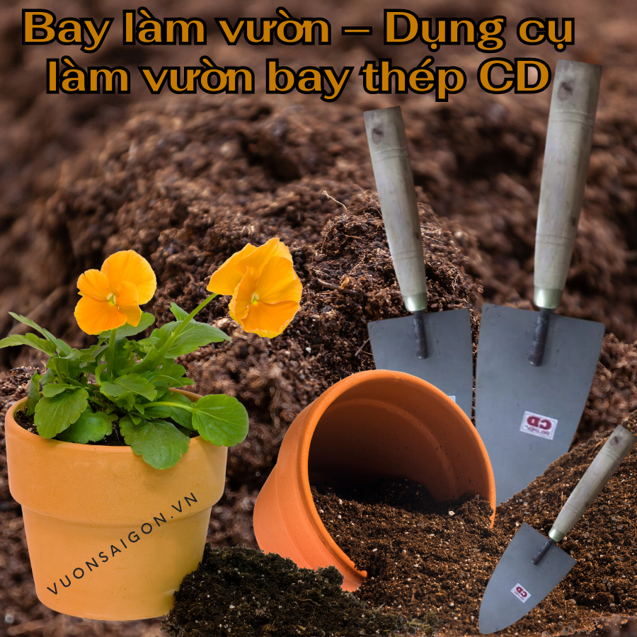 Dụng cụ làm vườn bay thép CD bay làm vườn(Vườn Sài Gòn-Vuon Sai Gon)