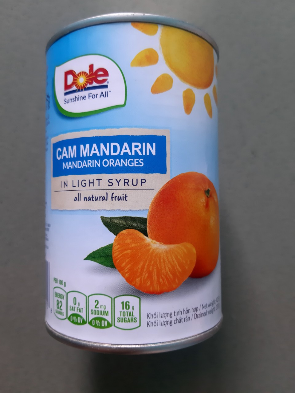Cam ngâm Mandarin Dole 425g